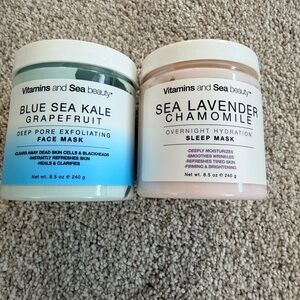 Blue Sea Kale Grapefruit Face Mask and Lavender Chamomile Mask du